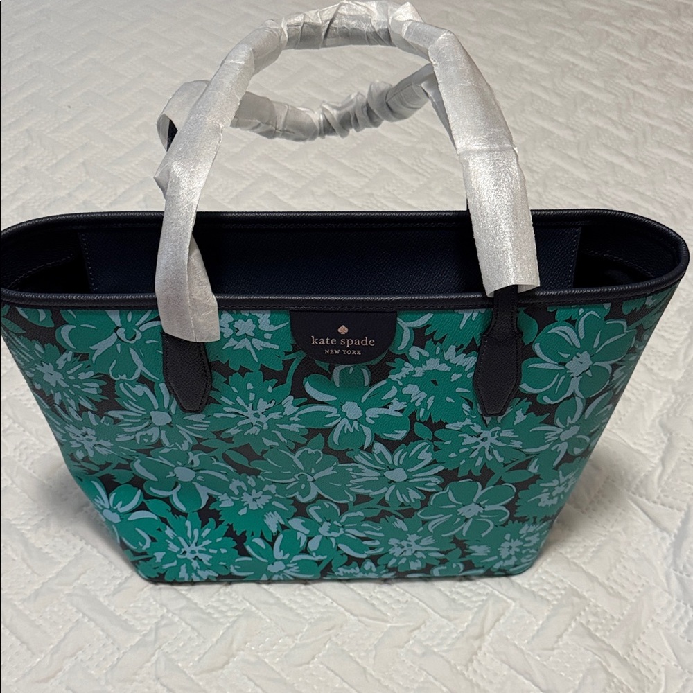 kate spade Green Floral Tote Bag - Picture 1 of 8